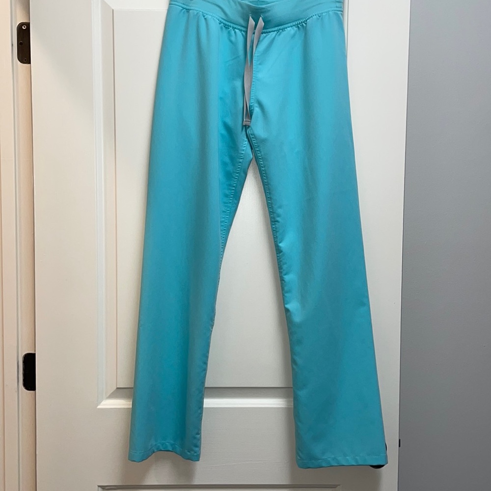 Figs fresh aqua Livingston basic scrub pant - regular length